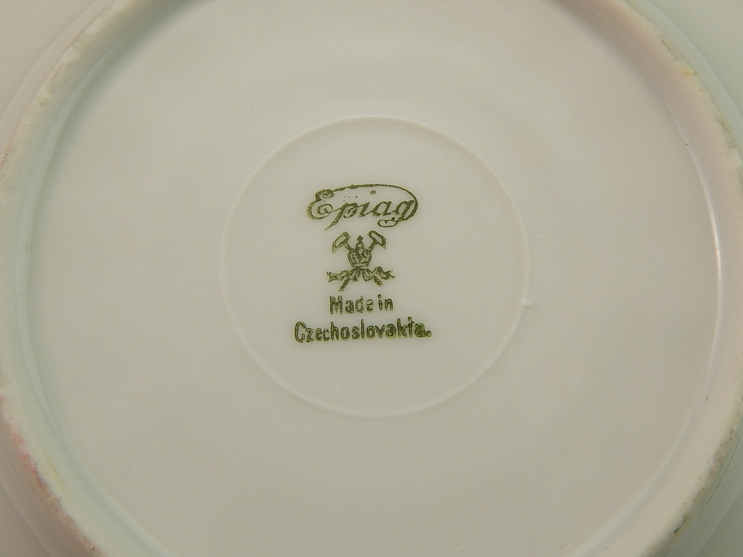 ANTICA PREZIOSA EPIAG TAZZA PORCELLANA BIANCA FIORI POLICROMI E ORO STILE IMPERO