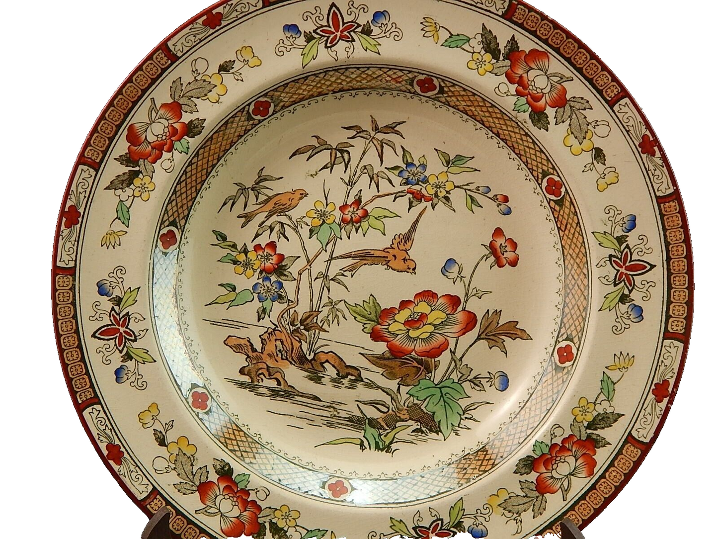 ANTICO 1880 SERVIZIO 24 PIATTI SEMI PORCELLANA INGLESE BISHOP POWELL & STONIER