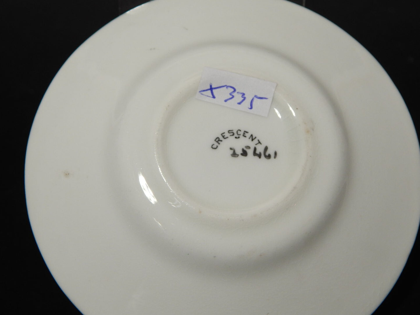 ANTICA RARA CRESCENT PERIODO EDOARDIANO TAZZINA FINE PORCELLANA INGLESE