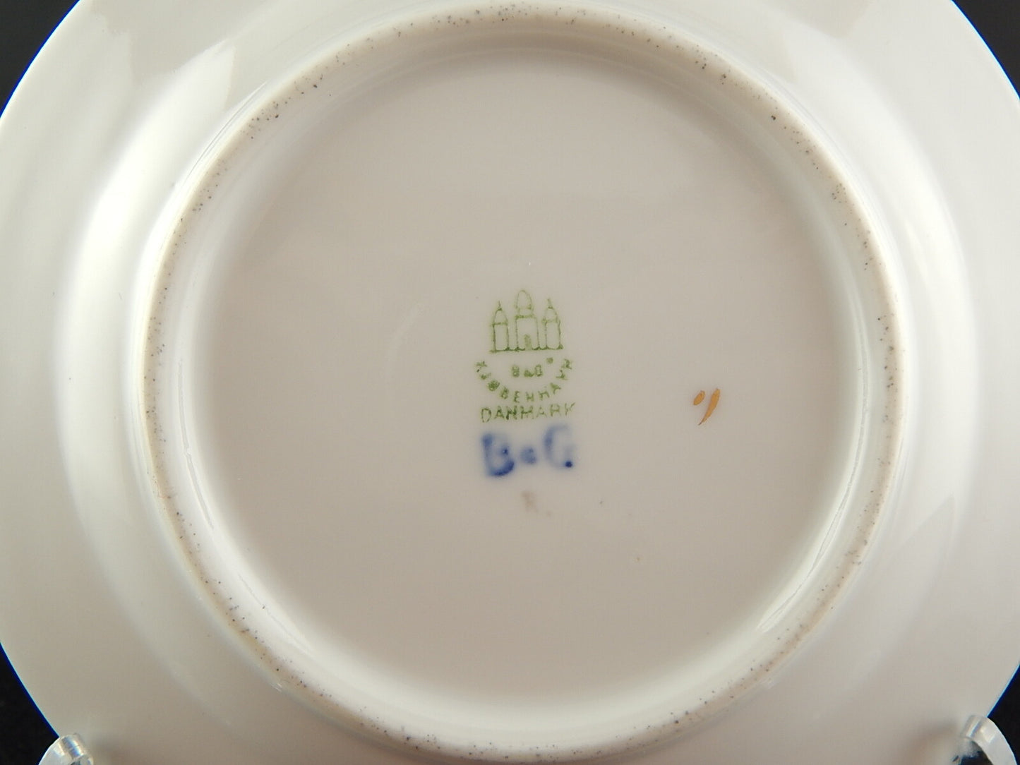 ROYAL COPENHAGEN BING&GRONDAHL ANTICO PIATTO DOLCE PORCELLANA DECORO GABBIANI