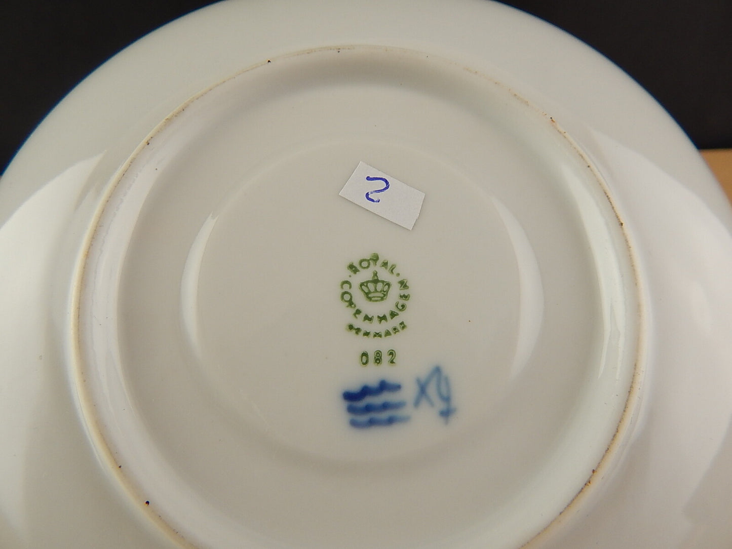 ROYAL COPENHAGEN PORCELLANA BLUE FLOWER TEA CUP SAUCER TAZZA TÈ DIPINTA MANO #2