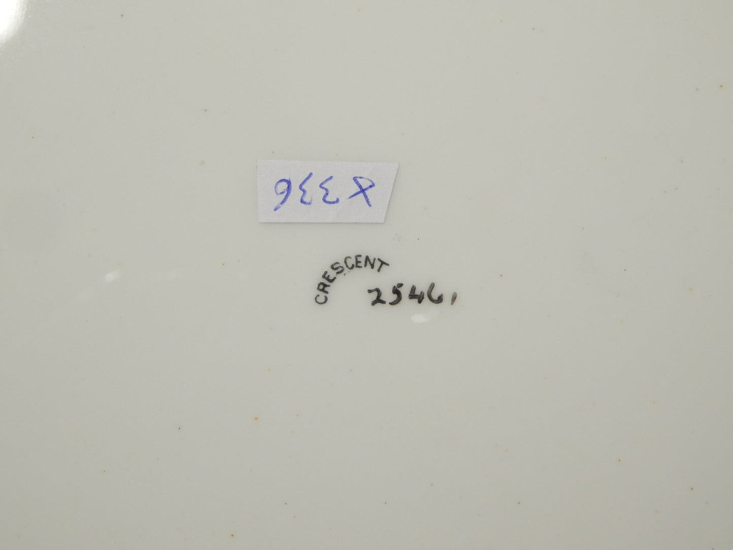 ANTICO RARO CRESCENT PERIODO EDOARDIANO VASSOIO PIATTO FINE PORCELLANA INGLESE