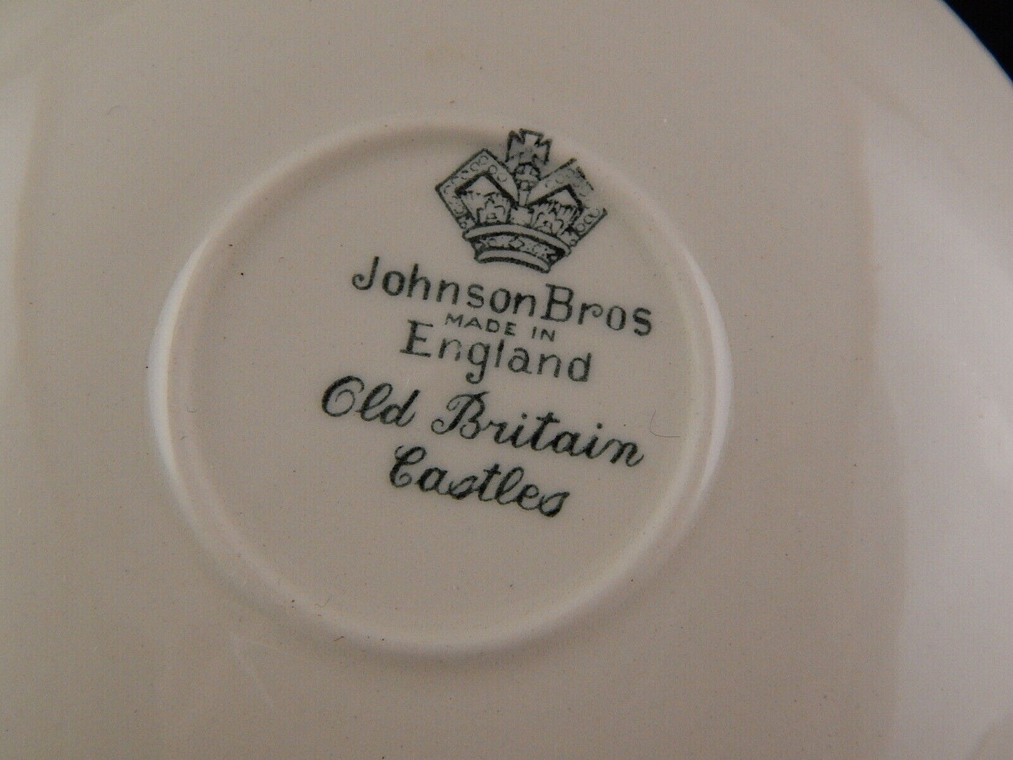 VINTAGE JOHNSON BROS OLD BRITAIN CASTLE TAZZINA CAFFE SEMI-PORCELLANA MARRONE