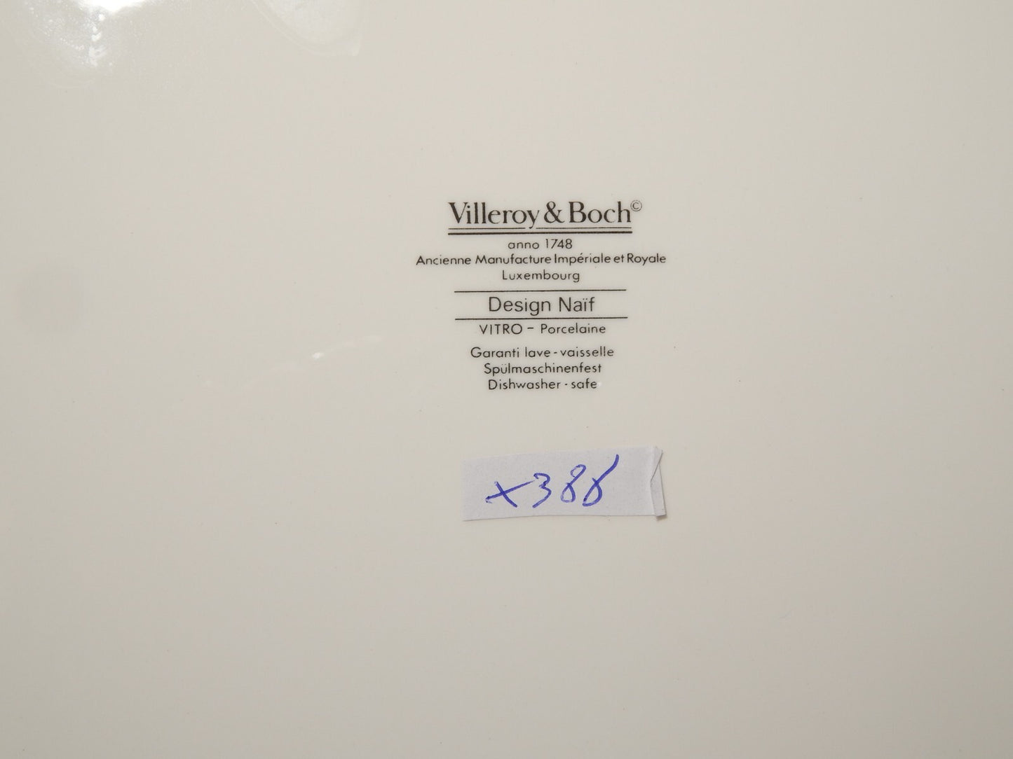 VILLEROY&BOCH PIATTO TORTA VASSOIO PORCELLANA COLLEZIONE NAIF LAPLAU CM 31
