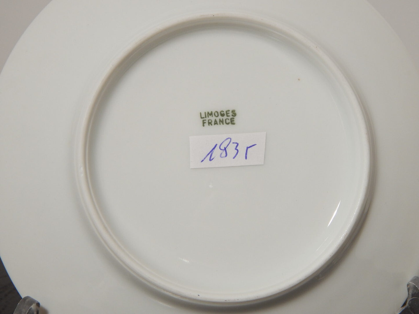 ANTICA PRIMA META' 900 LIMOGES TAZZA TE' PORCELLANA BIANCA SCENA GALANTE #1835