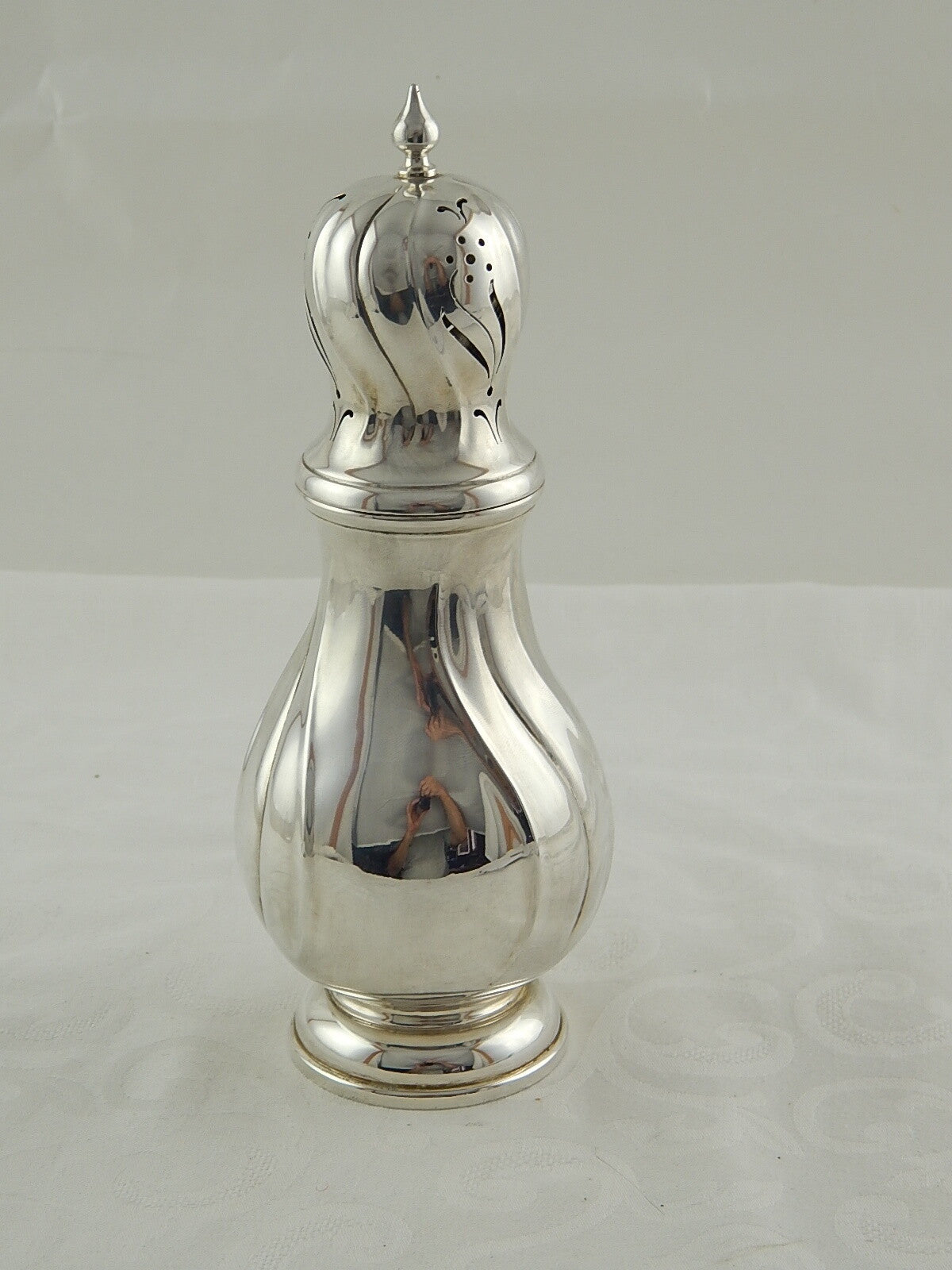 PREZIOSO SPARGI ZUCCHERO PUNZONE ARGENTO 925 ANNI '30 SOLID SILVER SUGAR SHAKER