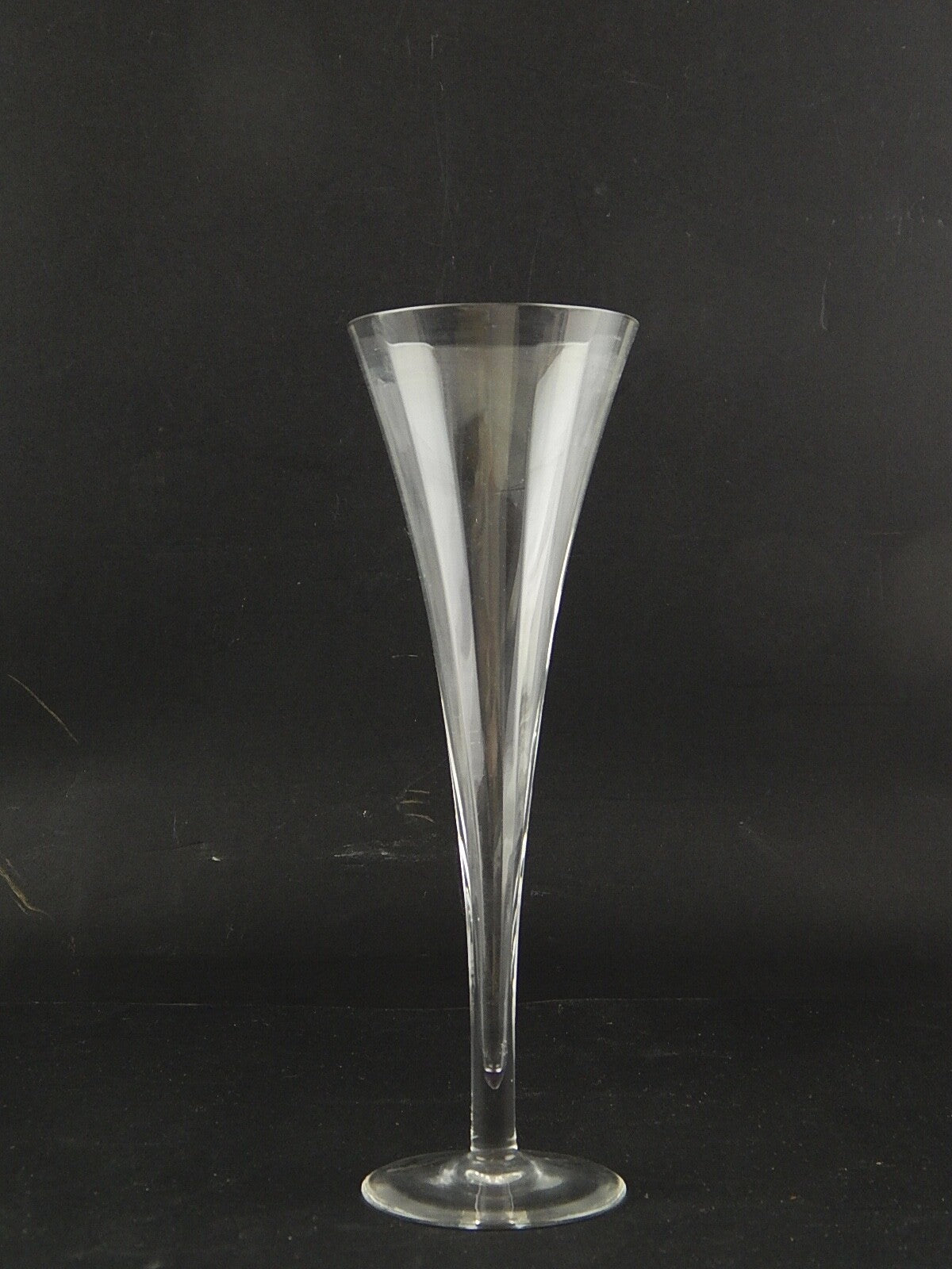 ART DECO ELEGANTE PREZIOSA COPPIA CALICI FLUTE CRISTALLO ROGASKA MODELLO LUNA