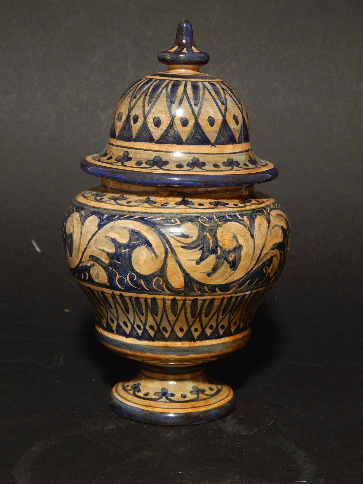 VINTAGE ALBARELLO VASO FARMACIA CERAMICA BOTTEGA BIAGIOLI GUBBIO