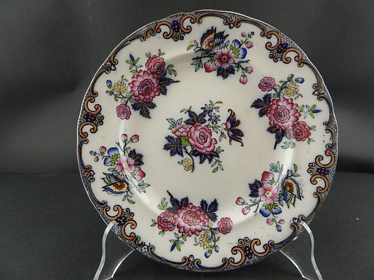 ANTICO RARO PREZIOSO PIATTO INGLESE CERAMICA CHARLES MEIGH POONAH DEL 1835