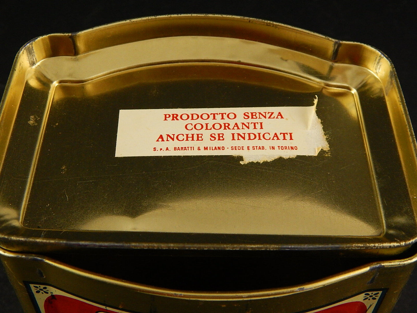 PUBBLICITARIO RARA VINTAGE SCATOLA LATTA MADE ENGLAND SLADE'S CARAMEL TOFFY