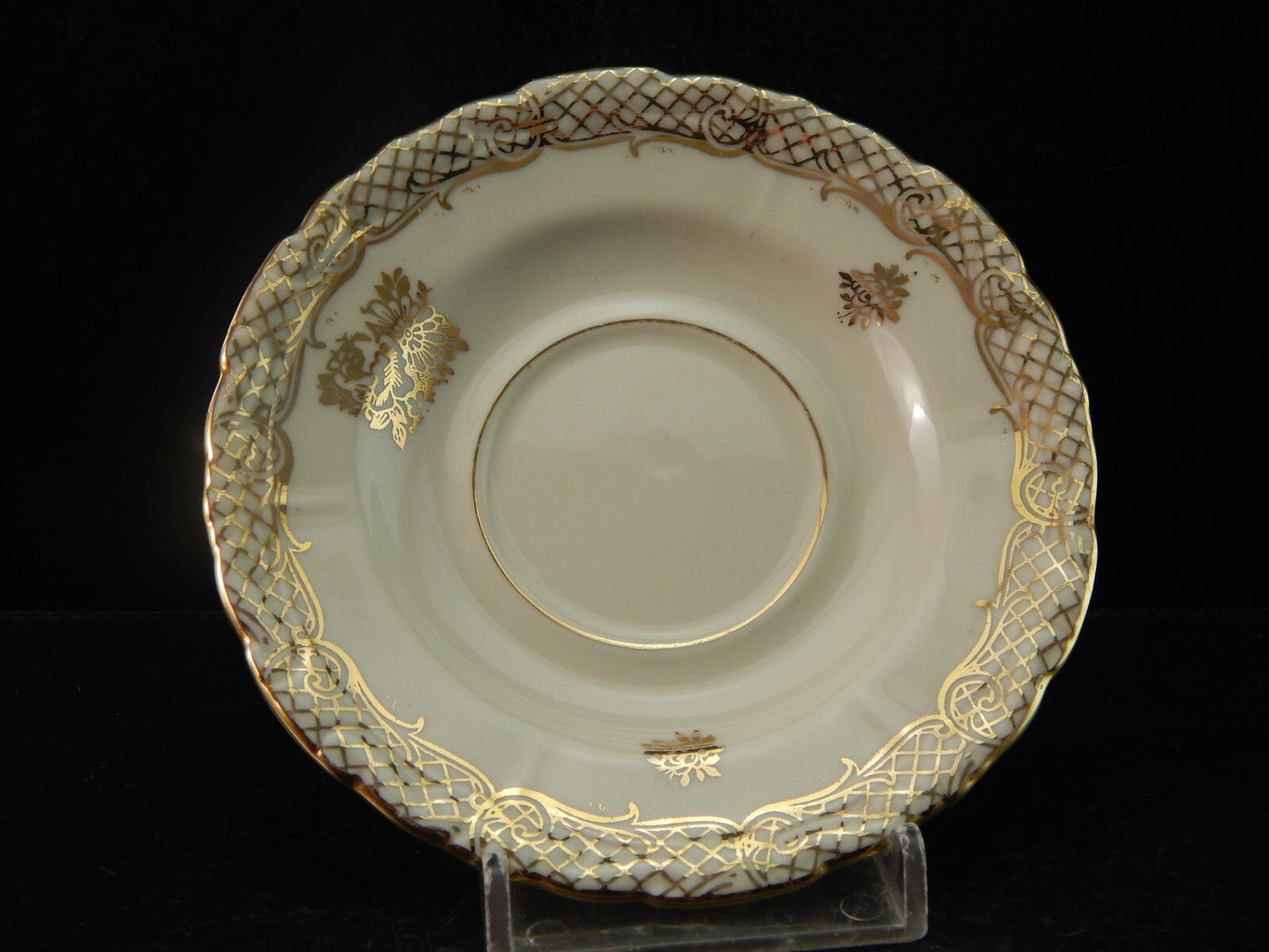 ANTICA ROCAILLE TAZZINA CAFFE' PORCELLANA VOHENSTRAUSS JOHANN SELTMANN BAVARIA #