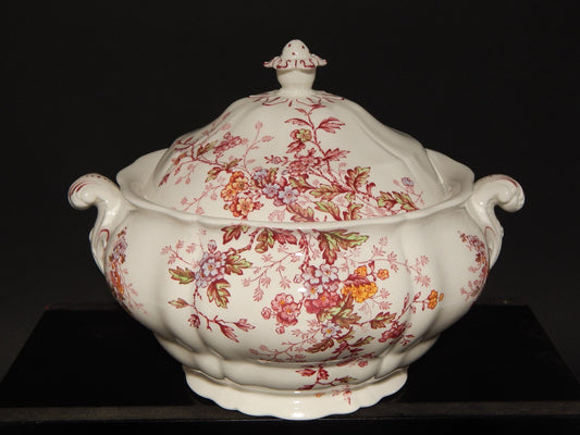 ANTICA GRANDE ZUPPIERA CENTROTAVOLA BOOTHS WASHINGTON SEMI-PORCELLANA INGLESE