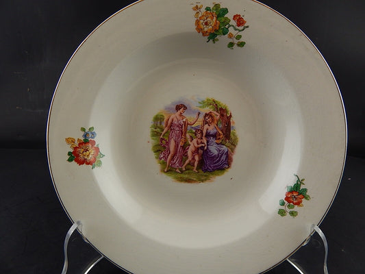 ANTICO PIATTO FONDO SOCIETA' CERAMICA REVELLI LAVENO FINE 800 ANGELICA KAUFFMAN