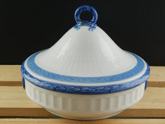 ROYAL COPENHAGEN RARA VEGETABLES LEGUMIERA BISCOTTIERA PORCELLANA FAN VENTAGLIO