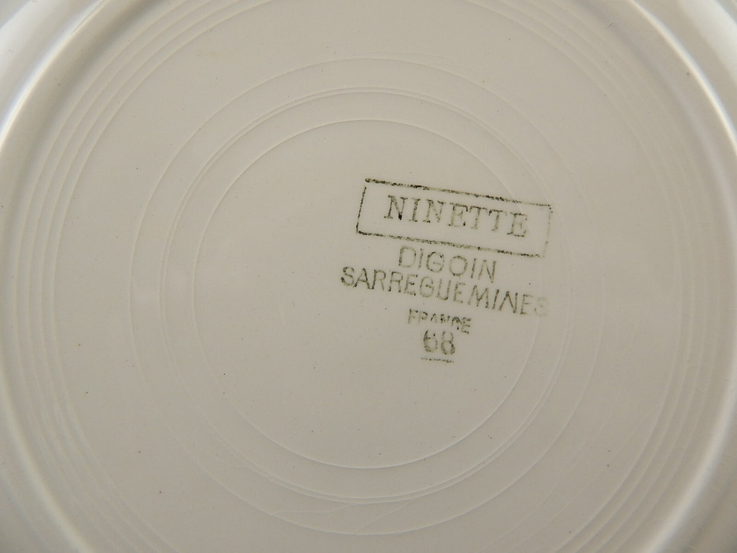 ANTICO ART DECO SERVIZIO TAVOLA 6 PIATTI CERAMICA SARREGUEMINES DIGOIN NINETTE