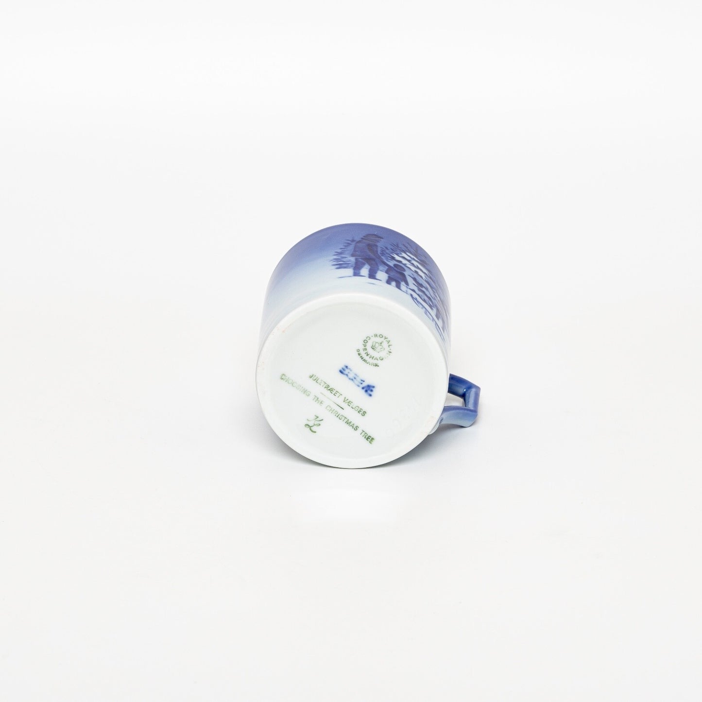 ROYAL COPENHAGEN PORCELLANA TAZZA DI NATALE 1979 ORIGINALE CON PIATTINO CM 7