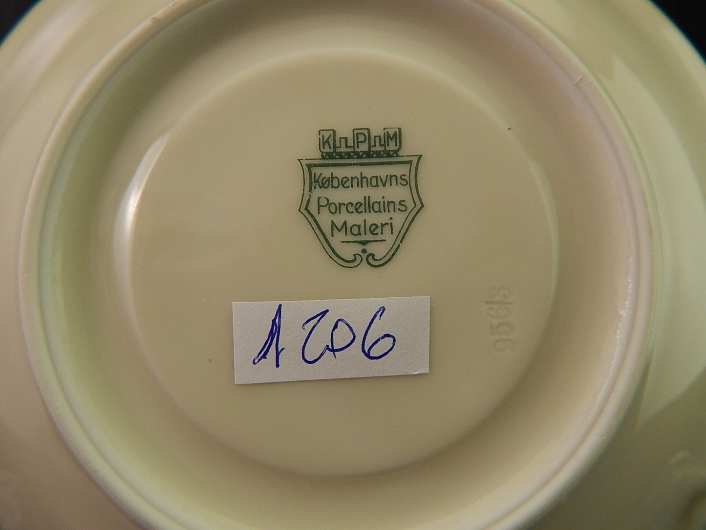 ANTICA TAZZA KPM COPENHAGEN PORCELLANA BOUQUET DI FIORI E ORO DEL 1924 #1206