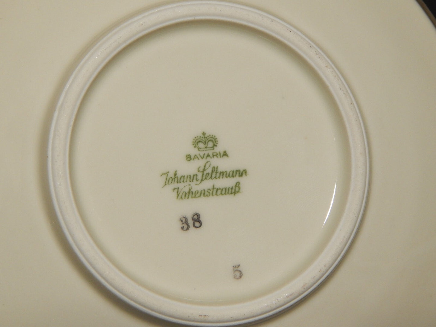 ANTICA TAZZA DA TE' PORCELLANA VOHENSTRAUSS JOHANN SELTMANN BAVARIA ARGENTO