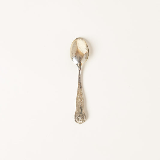 VINTAGE SET 6 CUCCHIAINI ARGENTATI ARG. 800 STILE ROCAILLE CONCHIGLIA