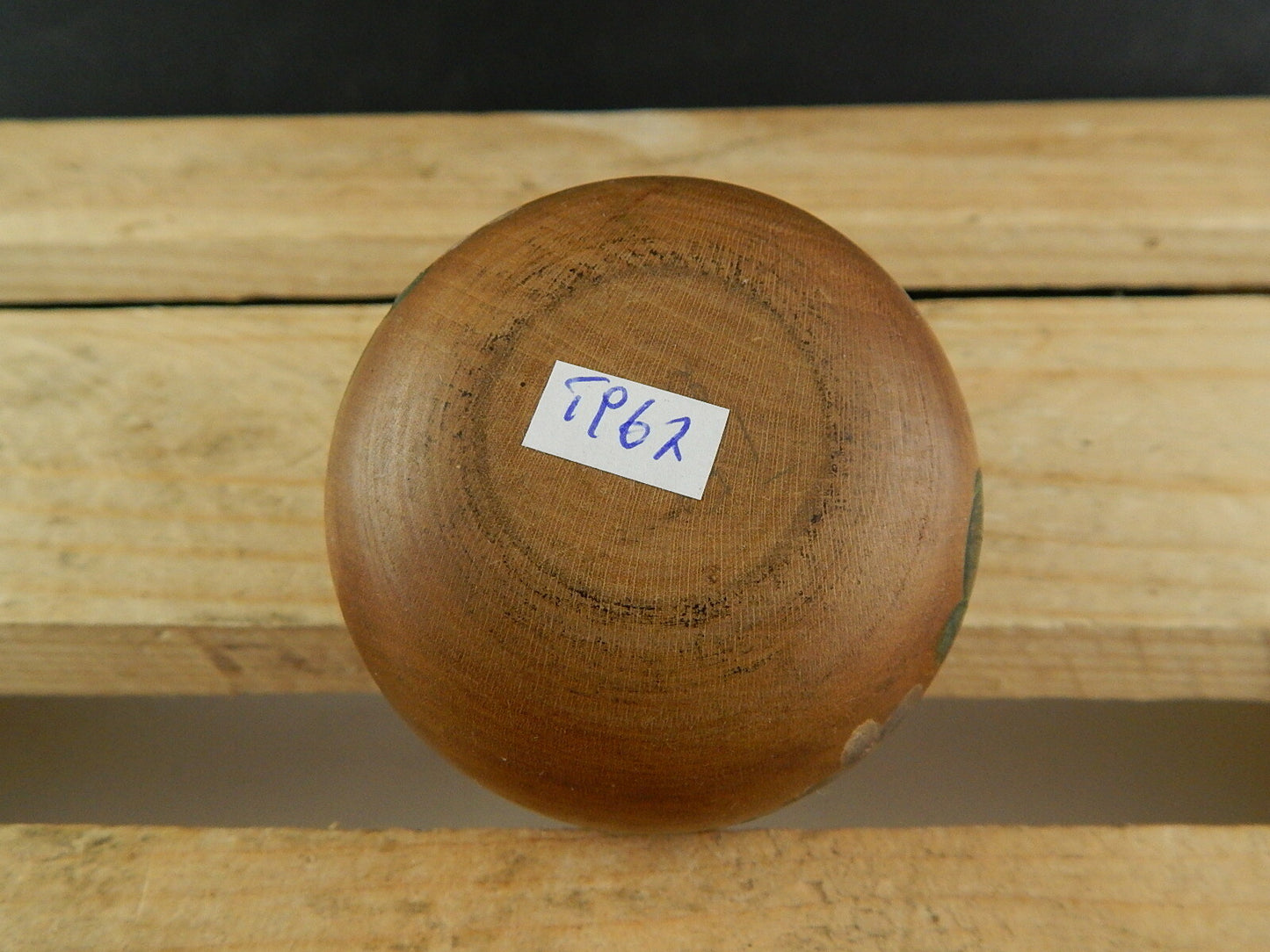 VINTAGE SCATOLA COFANETTO LEGNO VIOLETTE DIPINTE A MANO