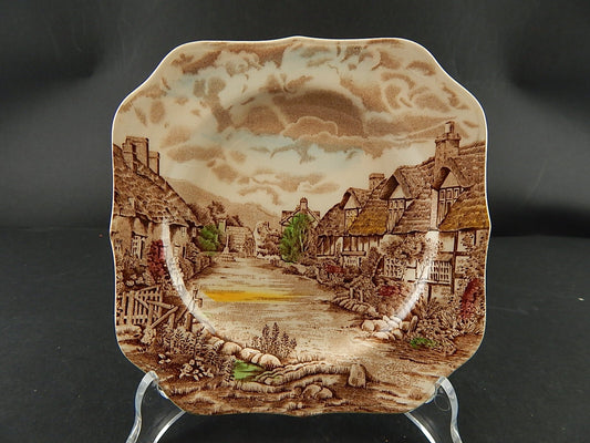 ANTICO SET 4 PIATTI DOLCE SEMI PORCELLANA JOHNSON BROS OLDE ENGLISH COUNTRYSIDE