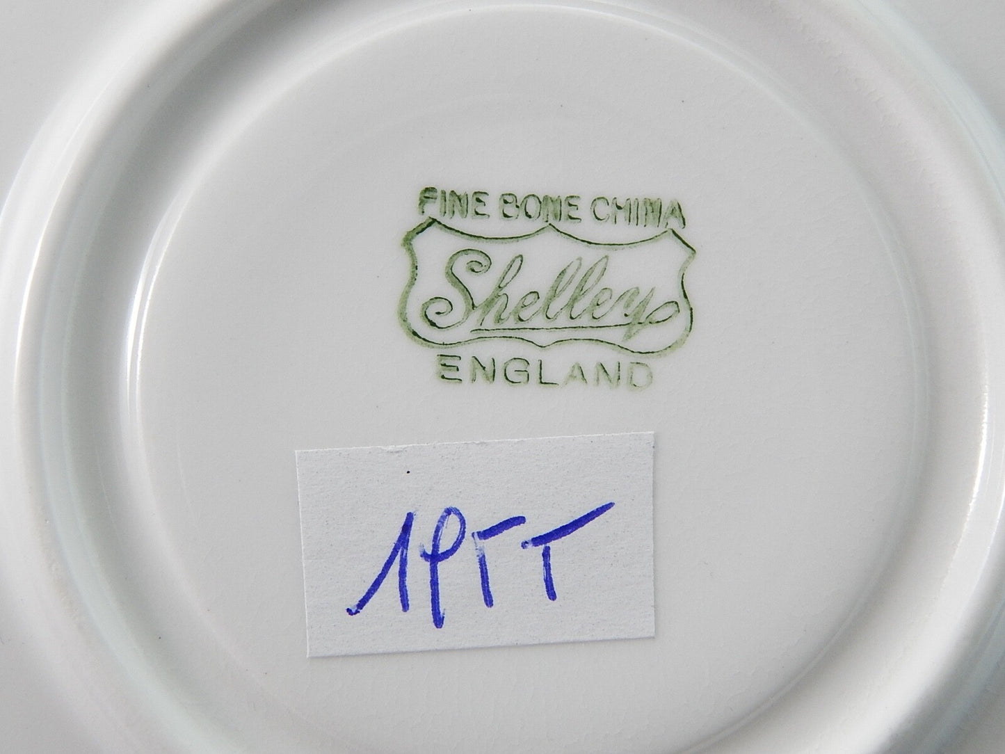 ANTICA PORCELLANA BIANCA TAZZA TE' FINE BONE CHINA SHELLEY MADE IN ENGLAND #
