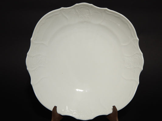 ANTICA ELEGANTE CIOTOLA INSALATIERA PORCELLANA BIANCA BOEMA MODELLO BERNADOTTE