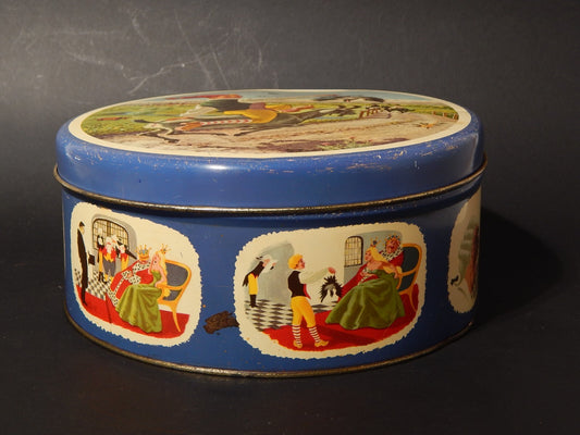 RARA VINTAGE SCATOLA DI LATTA FIABE DI HANS CHRISTIAN ANDERSEN