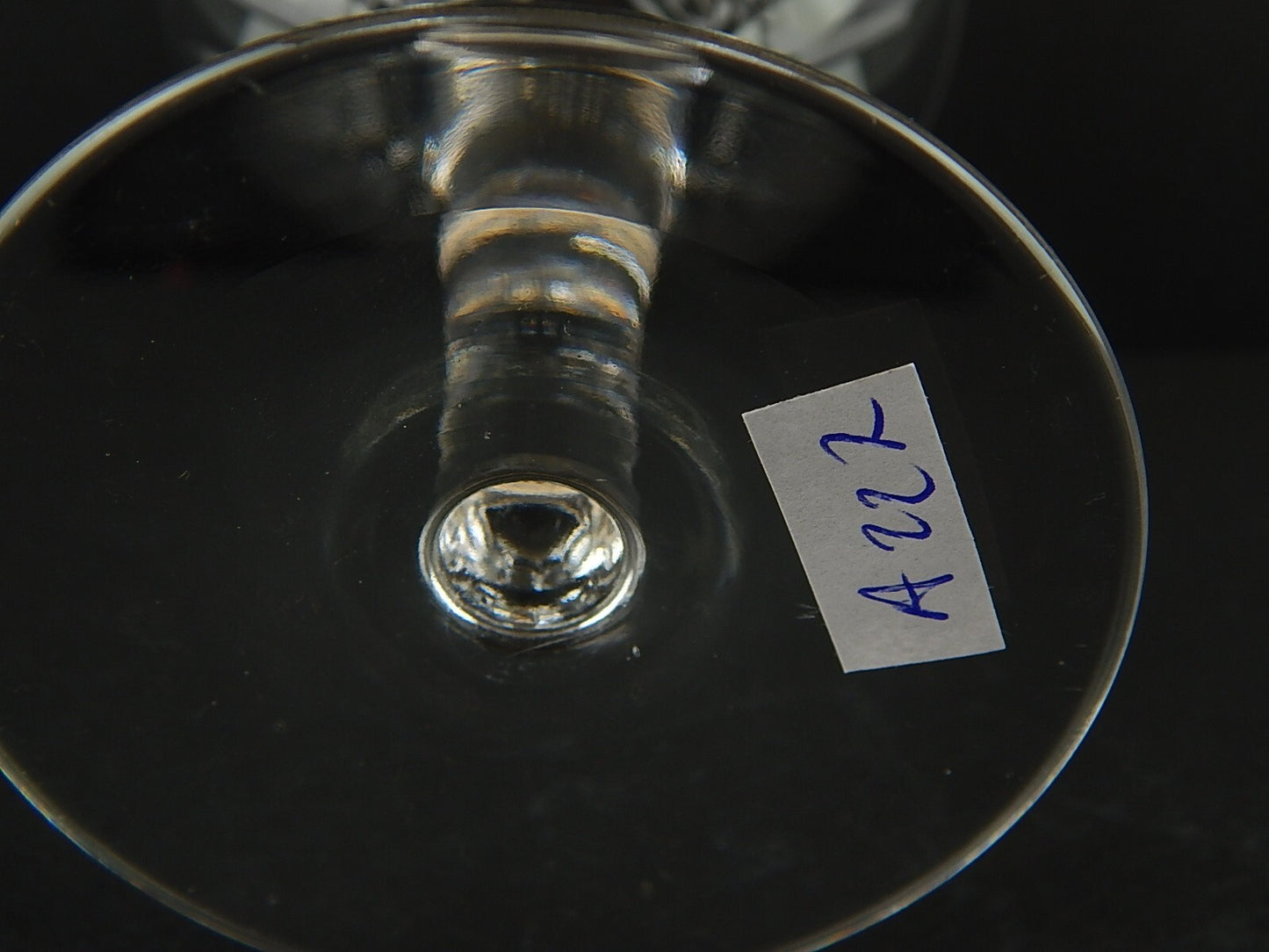 ANTICO BICCHIERE CALICE COPPA CHAMPAGNE CRISTALLO MOLATO SAINT LOUIS