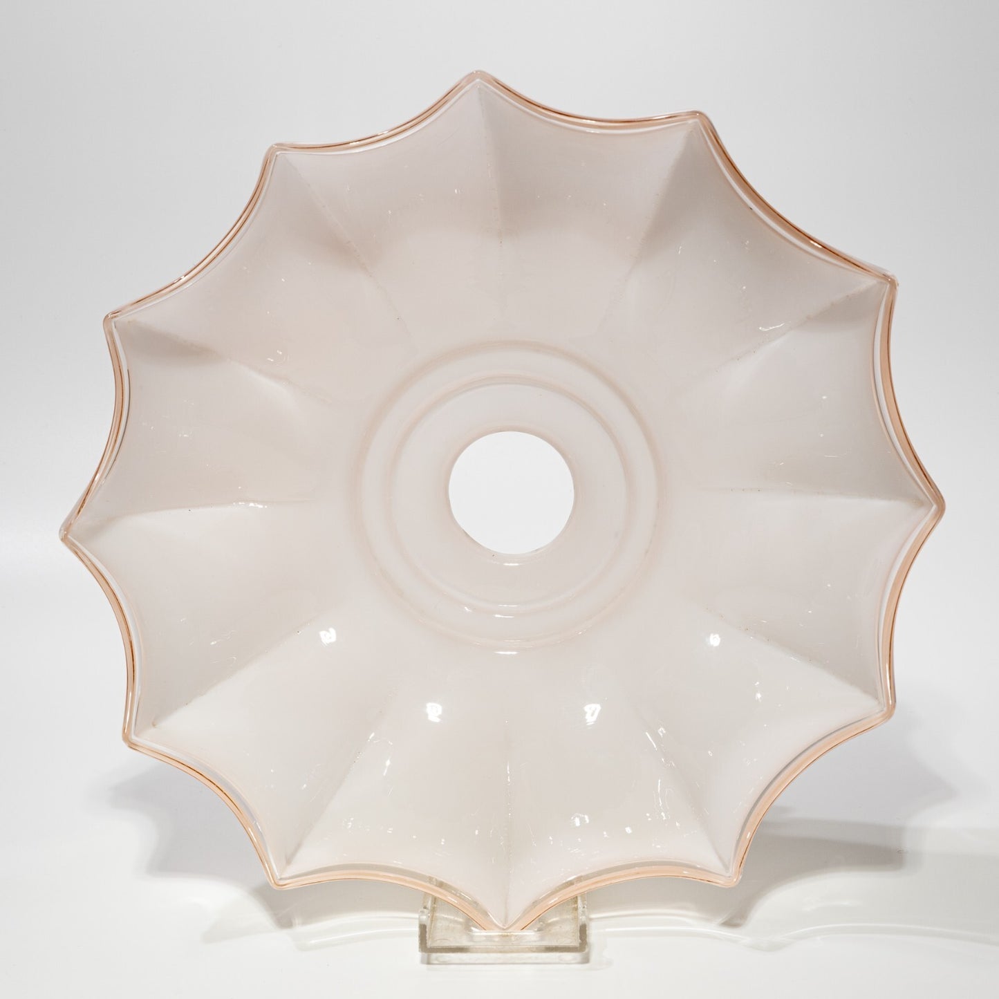 ANTICO EPOCA LIBERTY VETRO OPALINO ROSA PER LAMPADARIO