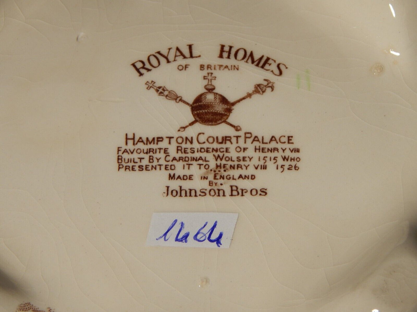 ANTICA LEGUMIERA ZUPPIERA PORCELLANA JOHNSON BROS ROYAL HOMES OF BRITAIN HAMPTON