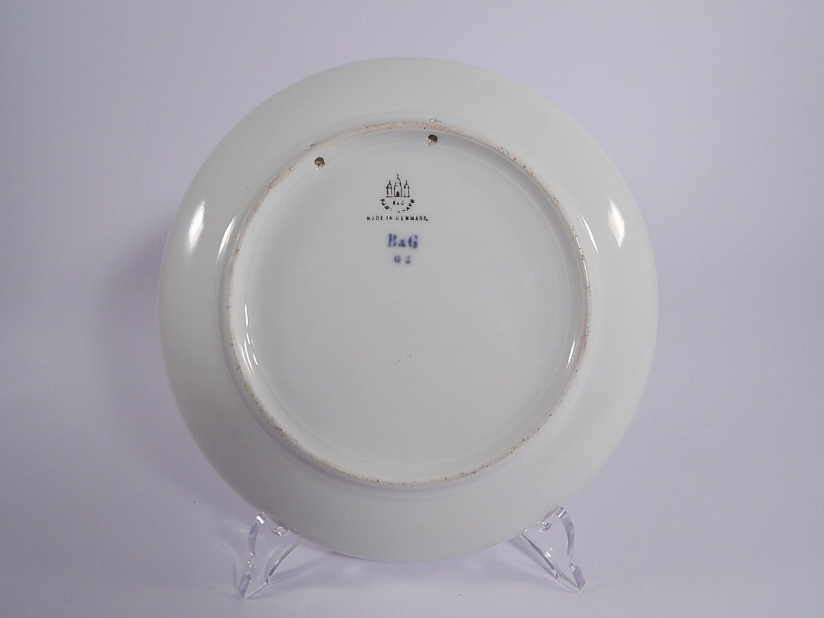 Piatto Commemorativo Aarhus Bing&Grondahl con marchio Tre Torri, bordo oro zecchino