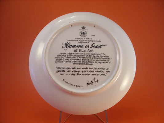 Piatto Home is Best Kurt Ard con marchio Bing&Grondahl Tre Torri, 21cm