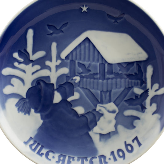 Royal Copenhagen Piatto di Natale Bing&Grondahl porcellana autentica, 18 cm