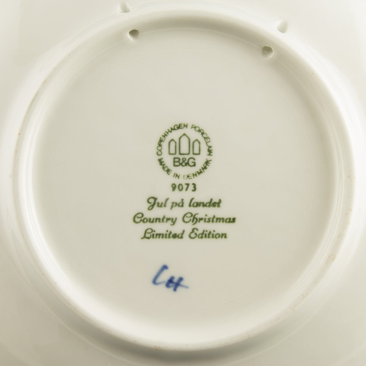Royal Copenhagen Piatto di Natale porcellana pezzo da collezione, 1973, 18 cm