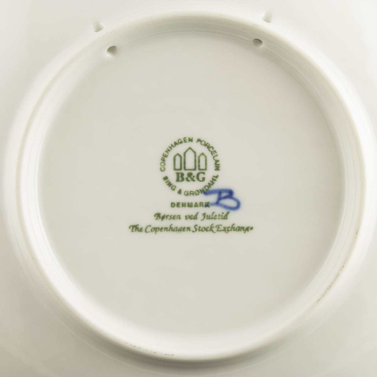 Royal Copenhagen Piatto di Natale porcellana pezzo da collezione, 1991, 18 cm