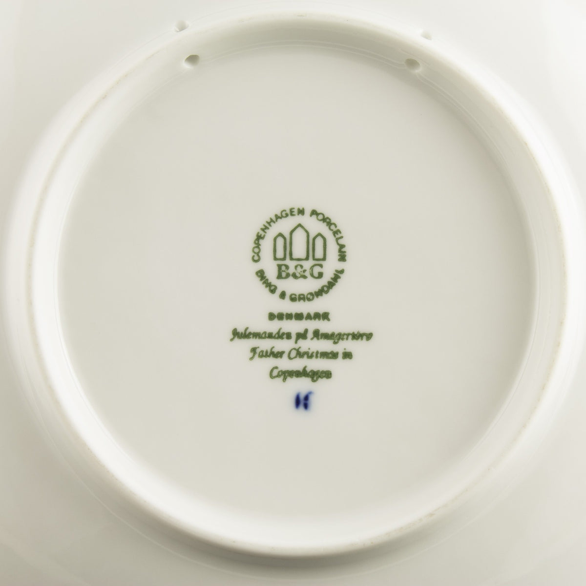 Royal Copenhagen Piatto di Natale porcellana pezzo da collezione, 1993, 18 cm