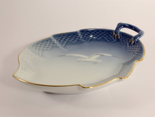 Servizio Gabbiani Piatto da portata a foglia Bing&Grondahl porcellana autentica, 25cm #1
