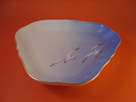 Servizio Gabbiani Piatto da portata triangolare Bing&Grondahl porcellana autentica, 24cm #3