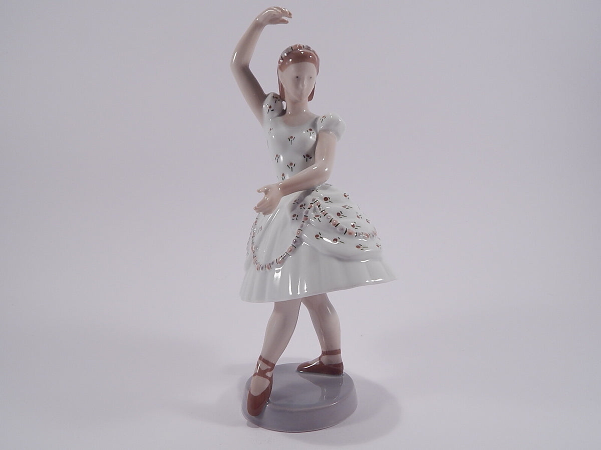 Statuina in "Colombina" Cod 2355 porcellana pezzo raro da collezione, 24 cm