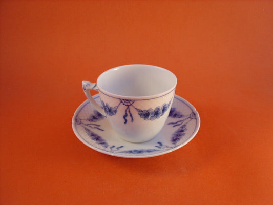 Set tazza e piattino Empire Bing&Grondahl, porcellana danese anni 40