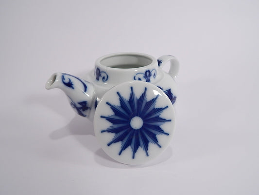 Bing&Grondahl teiera bianca e blu BG 653, pezzo da collezione