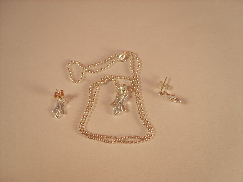 Parure Collana e Orecchini in Argento 925, 7,5 g, codice COL0017