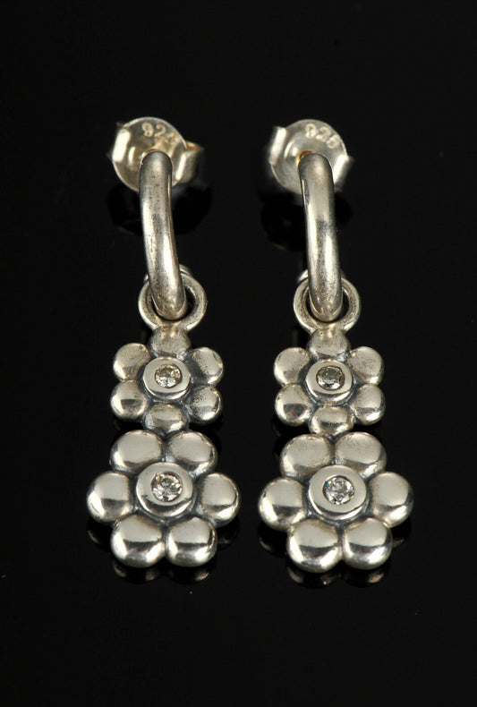 Parure Collana e Orecchini in Argento 925 con Zirconi, pezzo da collezione