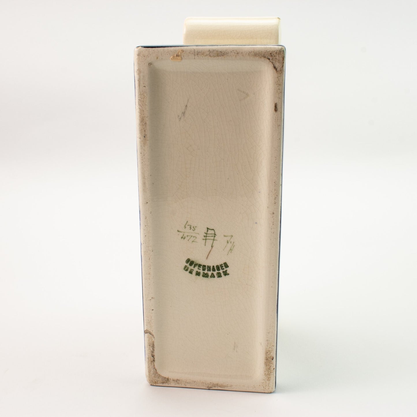 Royal Copenhagen - Aluminia Jardinière Sottosmalto cod 635-472 ceramica dipinta a mano, cm 14