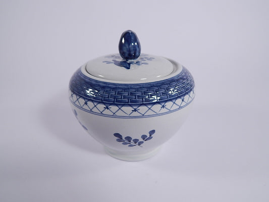 Royal Copenhagen Aluminia zuccheriera Tranquebar in ceramica RC ALUMINIA 11/1132, pezzo da collezione
