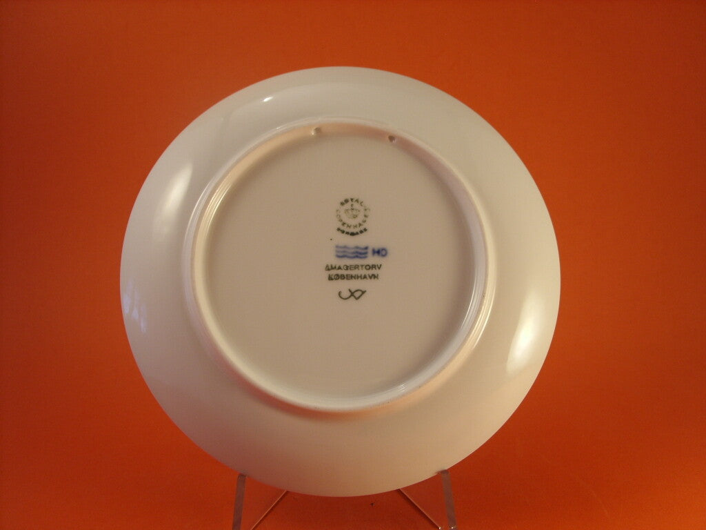 Piatto del Giubileo 1980 primo negozio Royal Copenhagen, porcellana blu cobalto in rilievo