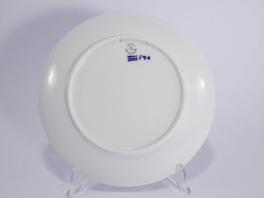 Marchio Royal Copenhagen sul retro del piatto commemorativo Frederiksberg 1922