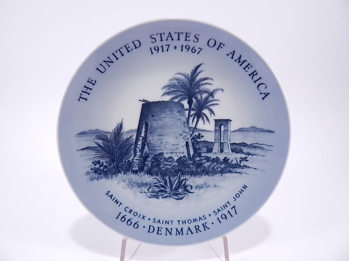 Piatto commemorativo Royal Copenhagen United States of America 1917-1967