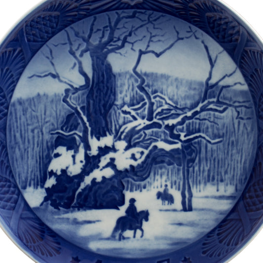 Piatto di Natale Royal Copenhagen porcellana autentica, 18 cm
